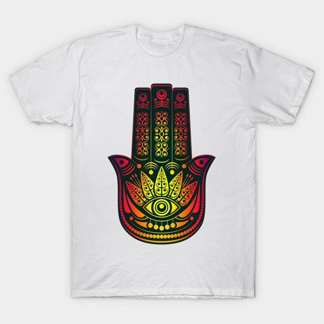 Hand Of Fatima 2 T-Shirt by chelbi_mar